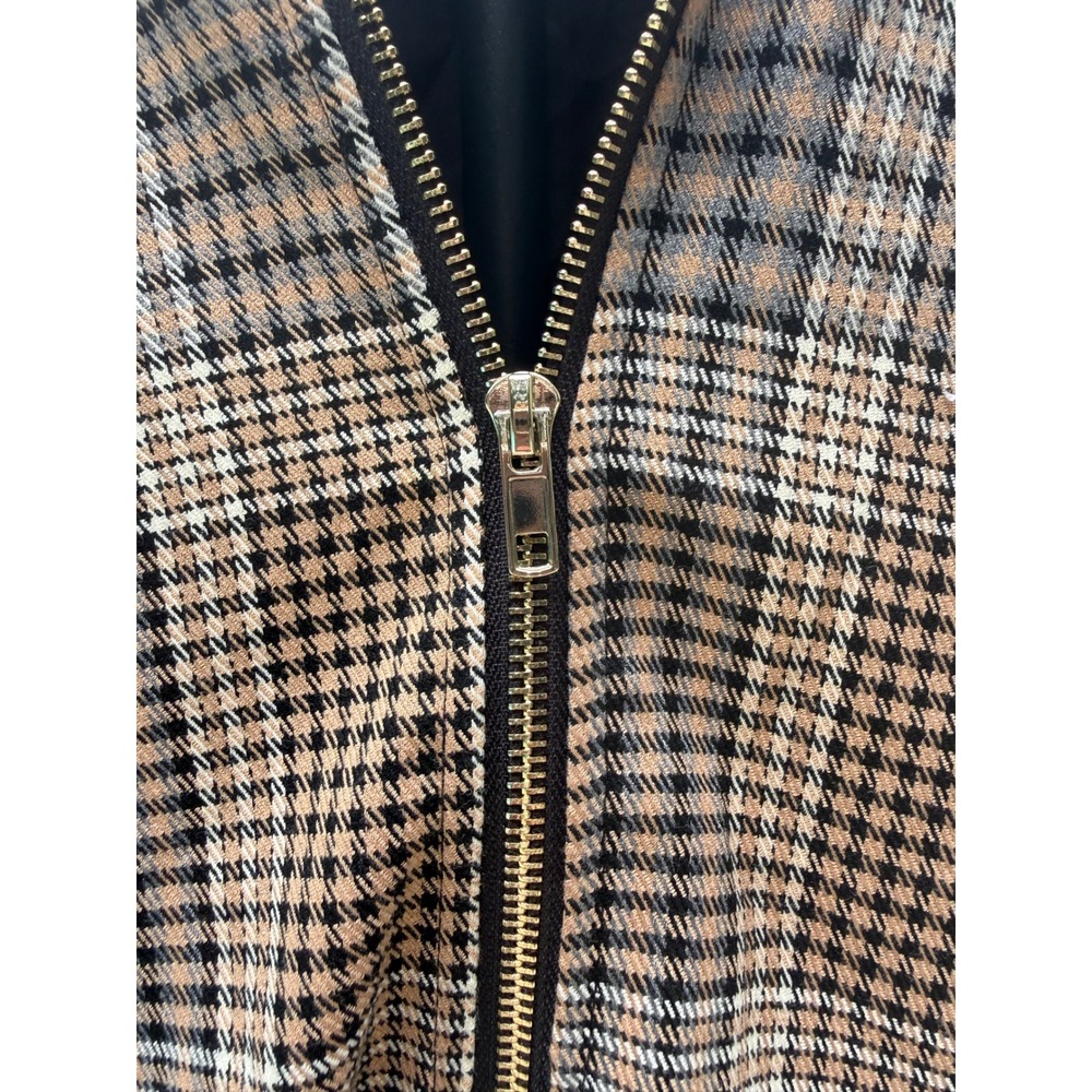 Nina Parker Macy's Plaid Bomber Jacket Wide Leg Pants Set 2X 20W Plus - Picture 4 of 13